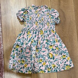 Janie and Jack Pink and Yellow Floral Dress